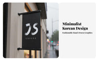 Modern Design Wrought Iron Blade Sign High Visibility Korean Design Shop Sign Side Mount Advertising Board for Cafe Owners, Shopkeepers, Outdoor, Building Exterior