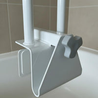 Bathtub Grab Bar Tool Installation Clamp-on Tub Grab Bar Heavy Duty Tub Side Rail for Women Individuals