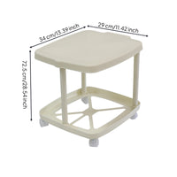 Mobile Garbage Bag Holder Frame Rack with Wheels Lightweight Wheeled Trash Bag Holder Stable Cart Versatile for Patio, Camping