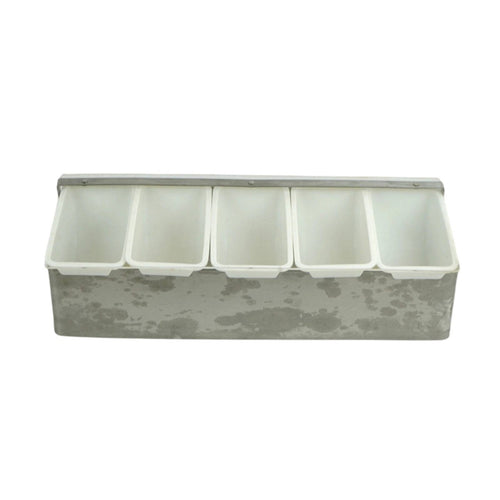 Condiment Organizer Countertop Organizer with Compartments Space-Saving Seasoning Stand for Prep Station