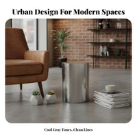 Metal Cube Seat Industrial Design Commercial Furnishing Minimalist Design