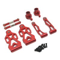 Aluminum Front Arm Set RC Car Front Upgrade Outfit Wear Resistant Aluminum Arm Set for 1/16 16101 16102 16103 16104 16106 16201