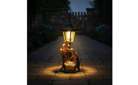 Solar Light with Nativity Scene Religious Holy Family Lantern for Pathway