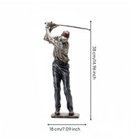 3 Pieces Resin Golf Decor Statue Gift Idea Golf Player Figurine Easy to Clean