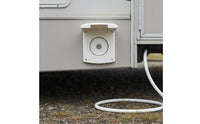 RV Potable Water Fill Inlet Travel Trailer Water Reservoir Inlet Single-Hand Function Installation Kit Included for Boat