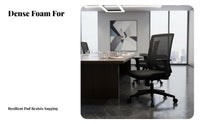 Ergonomic Mesh spinal Chair Thick Padded Seat Workplace Seating for Remote Workers