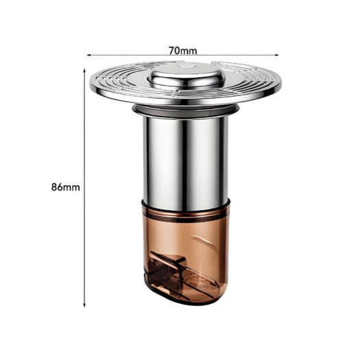 Anti-Odor Drain Insert Easy Installation Self-Sealing Drain Fitting for Bathroom