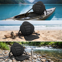 Kayak Seat Padded Kayak Seat with Back Support Contoured Cushion for Boaters, Kayaking