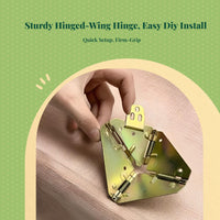 Panel Hinge, sturdy Duty Folding Table Hinge, Stainless Steel, Space Saving, Home Furniture Support