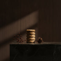 Marble Vase Decorative Flower Vase Sculptural for Living Room, Coffee Table