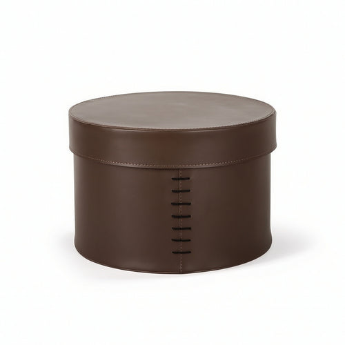 Cylindrical Storage Box Minimalist Organizer Boxes Lidded for Bedroom, Closet