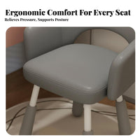 Armless Vanity Chair Adjustable Height Home Seating noiseless Casters for Students