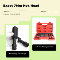 Metric hex socket for motorcycles
