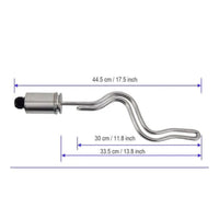 Stainless Steel Tri-Clamp Undulating Foldback Heating Heater Easy to Install Tri-Clamp Undulating Heating Heater Uniform Heat Distribution Immersion Heater Energy Efficient for Brewers, Homebrewers