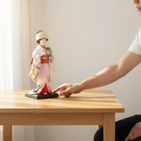 Japanese Geisha Figurine Traditional Craft House Decoration Meticulous Details
