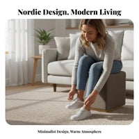 Upholstered Square Stool Nordic Design Small Seat Sturdy for fromice, Shop Owners