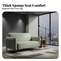 Modern Design emerald Minimalist Sofa Small Space suitable for Upholstered Settee Soft Textured upholstery material Living Room Couch Sturdy framework for Apartment Dwellers, homeowners, Young Adults, Lounge Area
