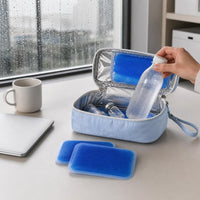 Portable Insulin Cooler Bag with Ice Packs for Medication and Breast Milk Storage