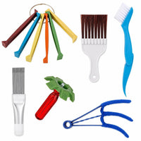 6 Pieces Custom Air Conditioner Cleaning Kit Efficient Air Conditioning Cleaning Tool Versatile Fin Comb Reusable for Homeowners