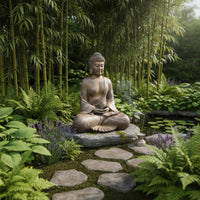 Zen Buddha Ornament Indoor Outdoor Use Meditating Buddha Statue Calming