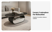 2 Pieces Round Nesting Tables Minimalist aesthetic Coffee Table Set Modern Look Multi-Purpose for Interior Design aficionados