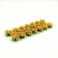 Display Decor Miniature Flower Clump Green Textured for Model Makers