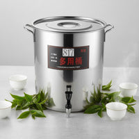 Stainless Steel Spigot Container Versatile Large Water Container with Tap Large Tap Drink Dispenser Easy to Clean for Chefs