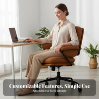 Ergonomic Professional Chair Highspine Support rotate Seat Padded Armrests Plush pading for Students, Professionals, Workplace