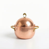 Hammered Metal Pot Compact Cookware Versatile for Table Serving