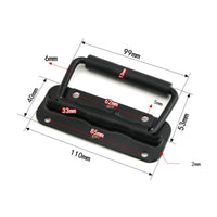 Folding Pull Handle Rubber Grip Spring Load Handle