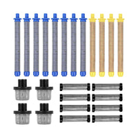 24 Pieces Airless Paint Spraying Filter Kit Threaded Filters Smoother for DIYers