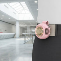 Lightweight Portable Waist Fan Hands-Unrestricted Small Attachable Fan 360° Rotatable Brushless Engine for Outdoor, Travel