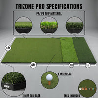 3-in-1 Golf Practice Mat for Indoor and Outdoor Use
