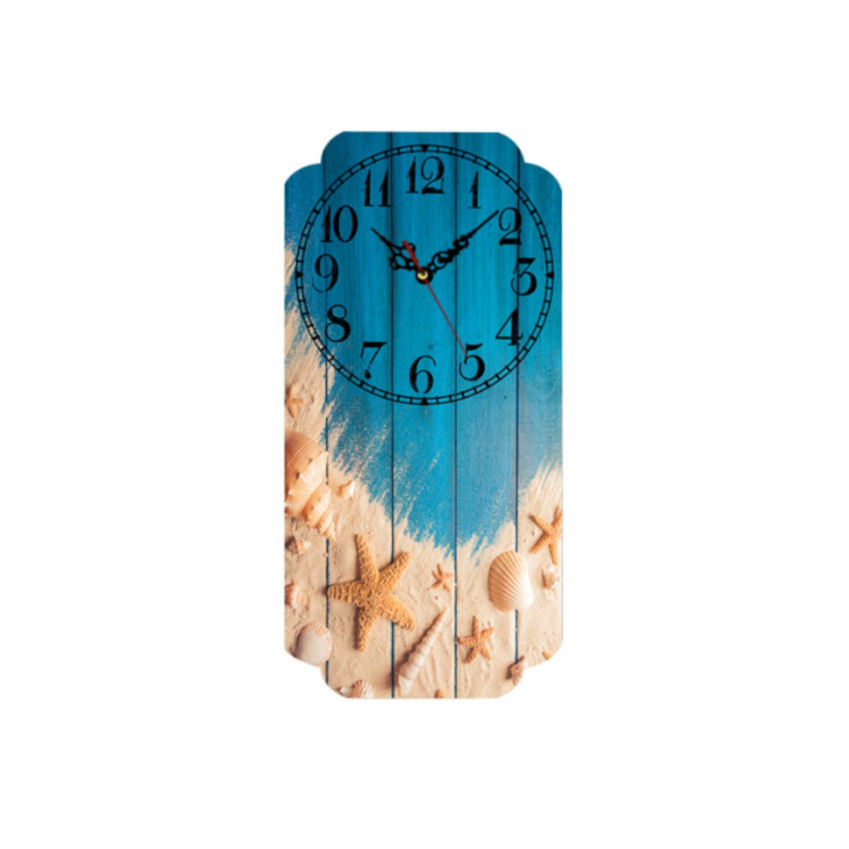 Non-Ticking Vintage Wall Clock Battery Operated Rectangular Hanging Clock Easy to Hang for Cafe Owners, Grandparents, Living Room, Bar, Home