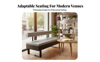 Upholstered Booth and Chair Combo Minimalist Design Padded Dining Seat Sturdy Construction High-Density Foam for Milk Tea Shop