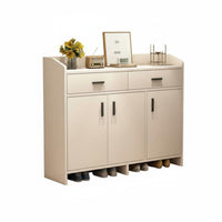 Footwear Storage Unit Dust-Resistant Design Large Capacity Footwear Storage Unit Space Saving for Homeowners, Apartment Dwellers, Dormitory, Hallway