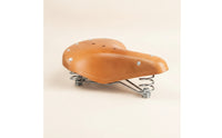 Vintage Cycle Saddle Comfortable Leather Cycle Saddle Vintage Bike Seat High Quality for Cyclists, Leisure Riding