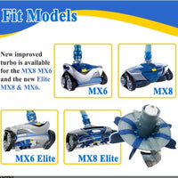 R0714300 旋风擦洗涡轮组件部件带旋转刷,适用于MX6/MX8 泳池清刷