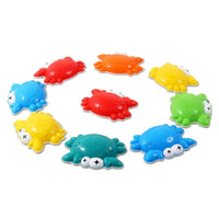 9 Pieces Crab Stepping Stone Colorful Stepping Stone with Anti-Slip Strips Toy Outdoor Sturdy for Children, Kindergarten