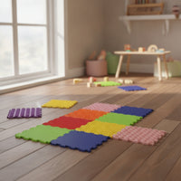 Foot Textured Sensory Training Mat Soft Sensory Puzzle Mats for Kids, Young Children, Classroom, Home