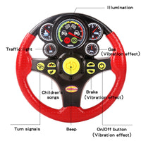 Kids Educational Toy Steering Wheel with Music and Vibration