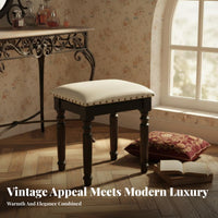 Upholstered Makeup Stool Light Luxury Vanity Seating mid-centuryera Modern