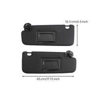 Matte Black Replacement Sun Visor OEM-Style Sun Visor with Mirror Textured Vehicle Accessory Long-Lasting for Daily Driving