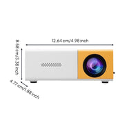 Compact Mini Display Device Portable Display Device with Distant Controller Control Lightweight Full Color for Families, Movie Nights
