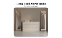Dressing Table Set with Lighted Mirror Modern Design Makeup Desk Space-Saving Includes Matching Stool for Teenagers