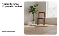 Curved spine Wooden Chair Rounded Edges Seating Furniture Supportive spinerest