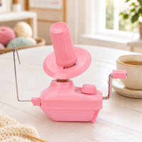 Compact Yarn Winder with Table Clamp Portable Manual Yarn Winder Space-Saving Winding Tool Stable for Knitters, Crocheters, Crafters, Knitting, Crochet