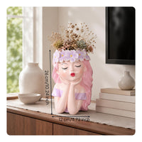 Fairy Vase Creative Design Dried Flower Holder Cute for Tv Cabinet