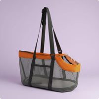 Mesh Pet Carrier Bag Foldable Mesh Pet Carrier Easy to Clean for Travel
