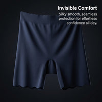Women's Boxers Underwear with Invisible Seamless Design for Under Dress and Skirt, Anti Chafing Shorts with Lightweight Material, Modesty